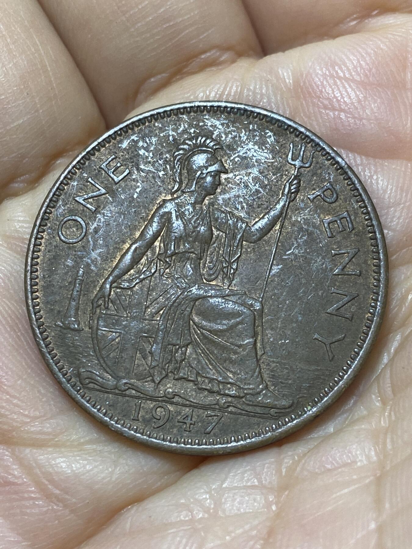 2025年第一百零七场(总第一百三十三场）外国好品散币(免佣金) 英国🇬🇧1947年1便士(乔治六世第一版)