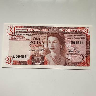 🌹外币初藏🌹🐯2025年第113场  每周二四六晚8️⃣点 接代拍 直布罗陀1988年一镑