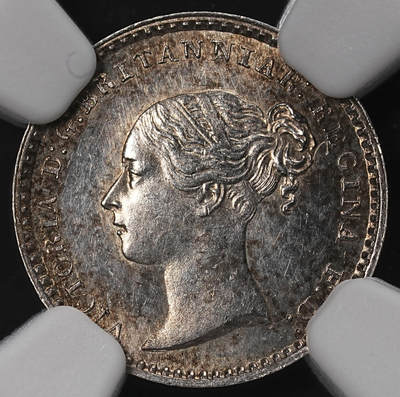 修遠堂世界钱币第八十八期 - NGC MS64 1856年英国1便士银币 濯足币
