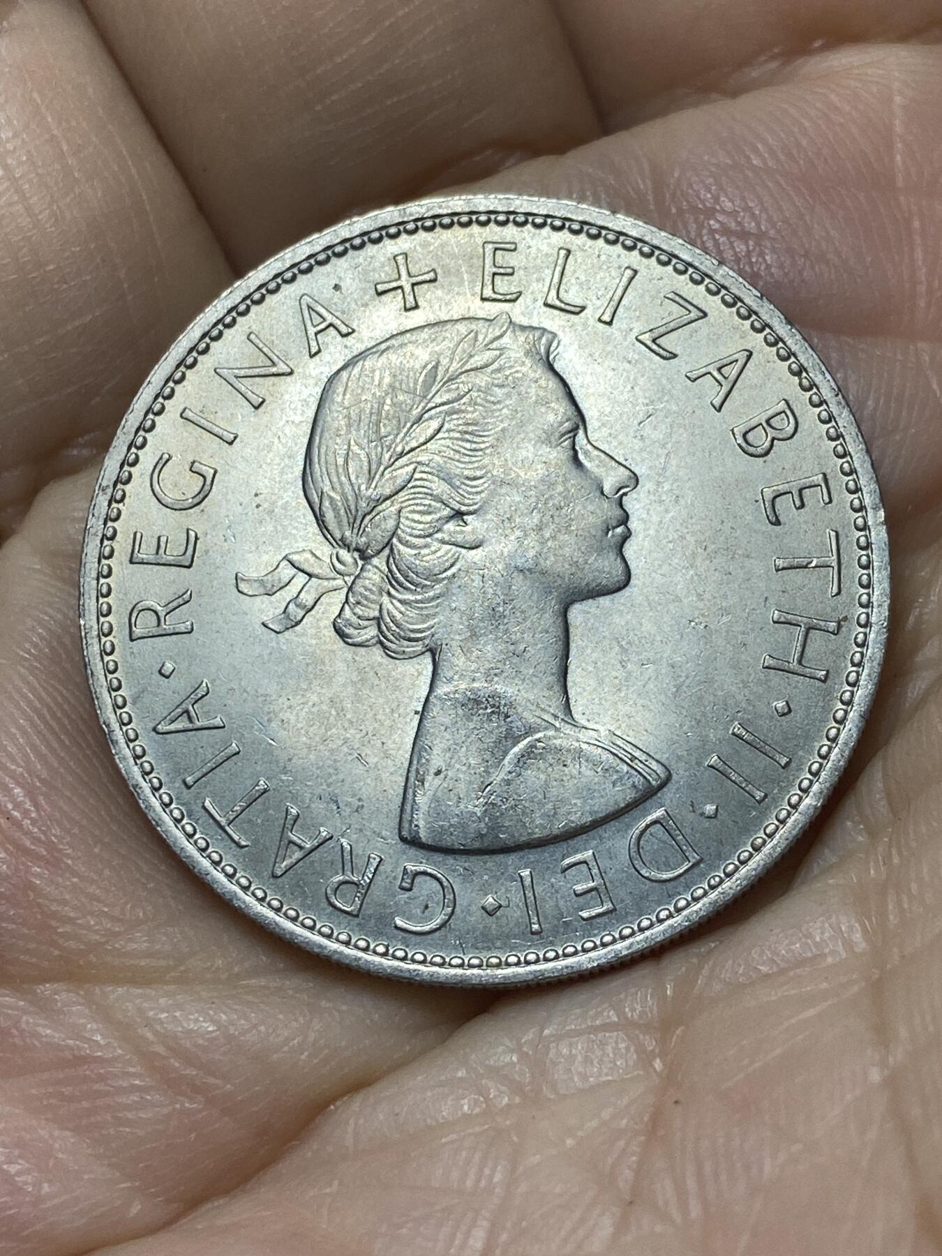 2025年第一百零七场(总第一百三十三场）外国好品散币(免佣金) 英国🇬🇧1967年半克朗(伊丽莎白二世青年桂冠第二版普制币关门年)