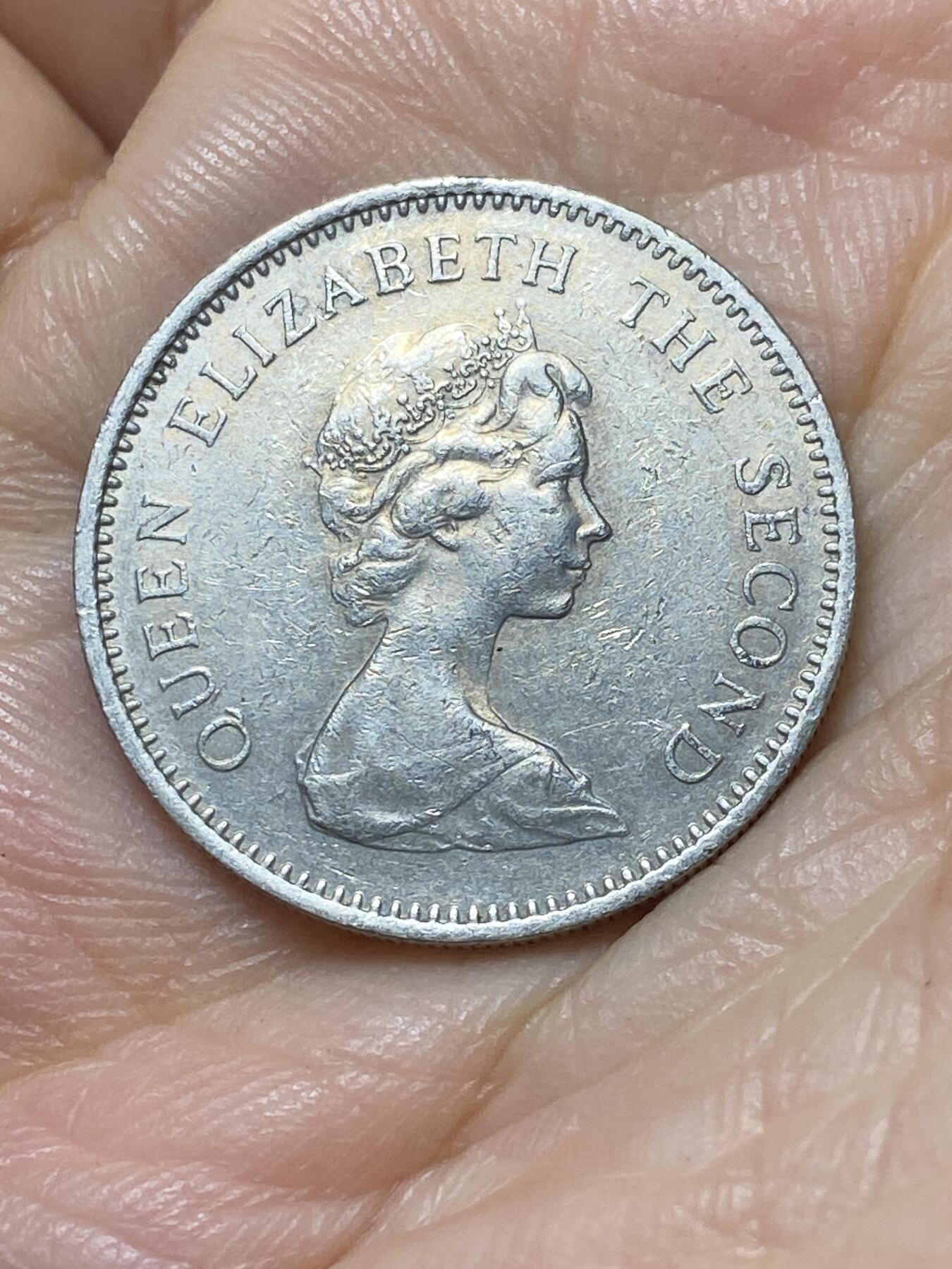 2025年第一百零七场(总第一百三十三场）外国好品散币(免佣金) 英属泽西岛🇯🇪1968年5新便士(伊丽莎白二世中年花冠，十进制第一版首发年)