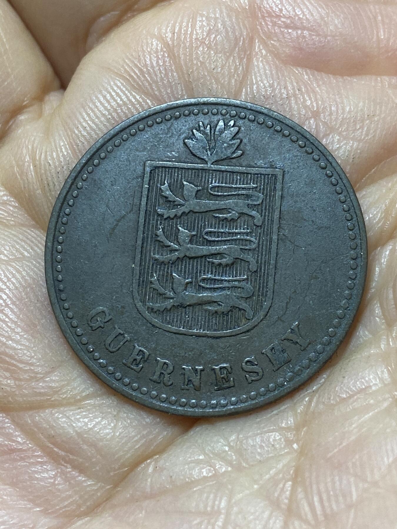 2025年第一百零七场(总第一百三十三场）外国好品散币(免佣金) 英属根西岛🇬🇬1914年4道布(乔治五世时期，首发年，H标喜敦厂造)