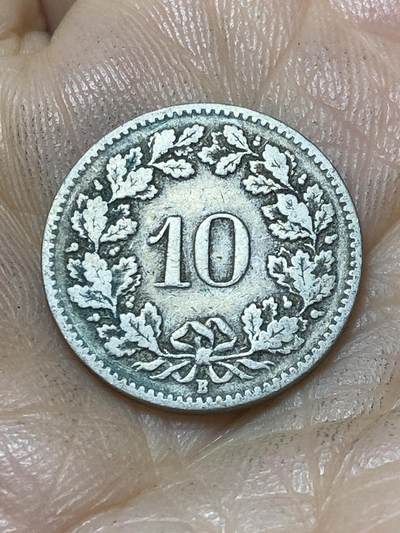 2025年第一百零七场(总第一百三十三场）外国好品散币(免佣金) - 稀少早期年份–瑞士🇨🇭1906年10分(B标伯尔尼造)