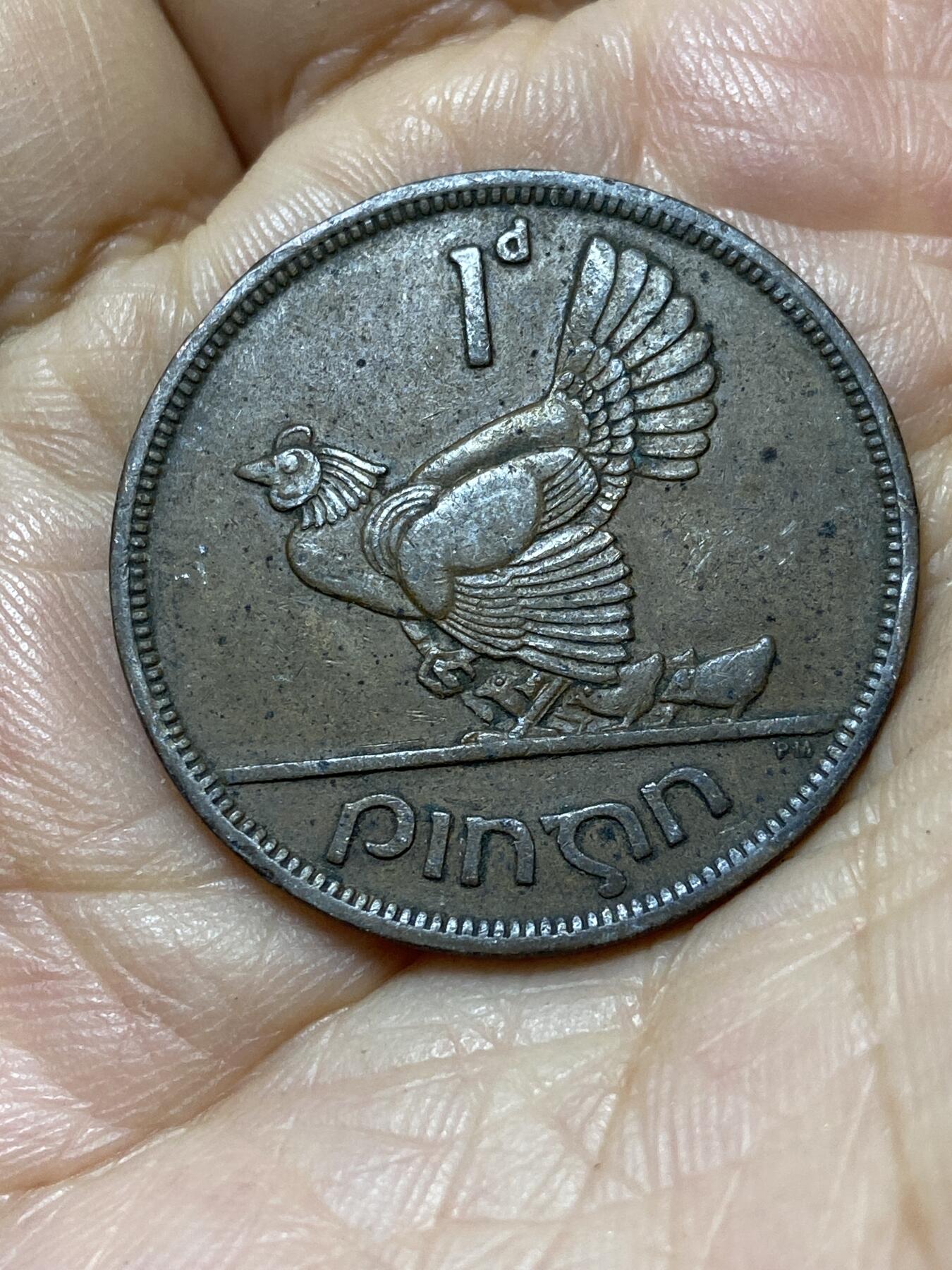 2025年第一百零七场(总第一百三十三场）外国好品散币(免佣金) 爱尔兰🇮🇪1942年1便士(共和国时期第一套)