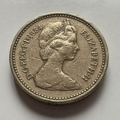 🌹外币初藏🌹🐯2025年第113场  每周二四六晚8️⃣点 接代拍 英国1984年一英镑