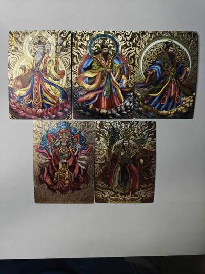 龙虎卡牌第五十八场（无佣金，满120包邮，周六晚上结拍，欢迎送拍） - 粗闪5张  齐卡文化  神话