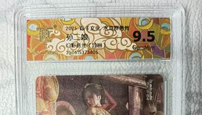 花开卡拍第42期（10月12号周日截拍，品控勿拍!!!拍品不寄存，运费5元，自制卡难免瑕疵，可能存在轻微撞角爆边等出厂瑕疵，品控介意勿拍！） - 燎原水浒群芳传刷子，孙二娘异画，幻彩折光，9.5分