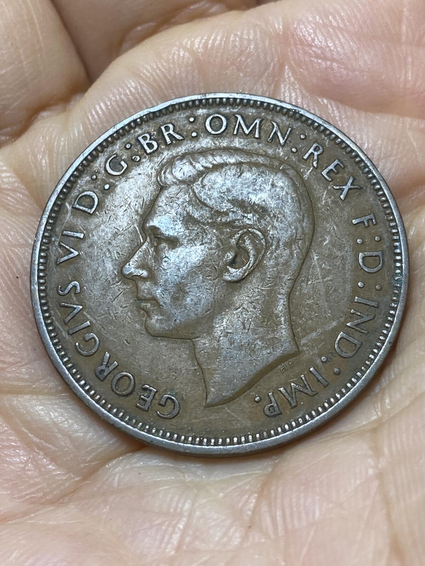 2025年第一百零七场(总第一百三十三场）外国好品散币(免佣金) 英国🇬🇧1948年1便士(乔治六世第一版关门年)