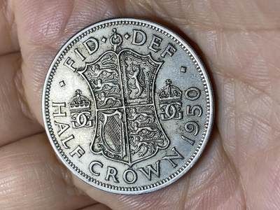 2025年第一百零七场(总第一百三十三场）外国好品散币(免佣金) - 英国🇬🇧1950年半克朗(乔治六世第三版)