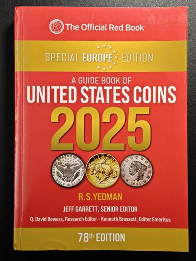 【德藏】世界币章拍卖第149期（拍品征集中~欢迎藏友联系） - 全新 2025版 美国硬币目录 收集美国钱币必备的工具书 全彩铜版纸印刷 全书约472页