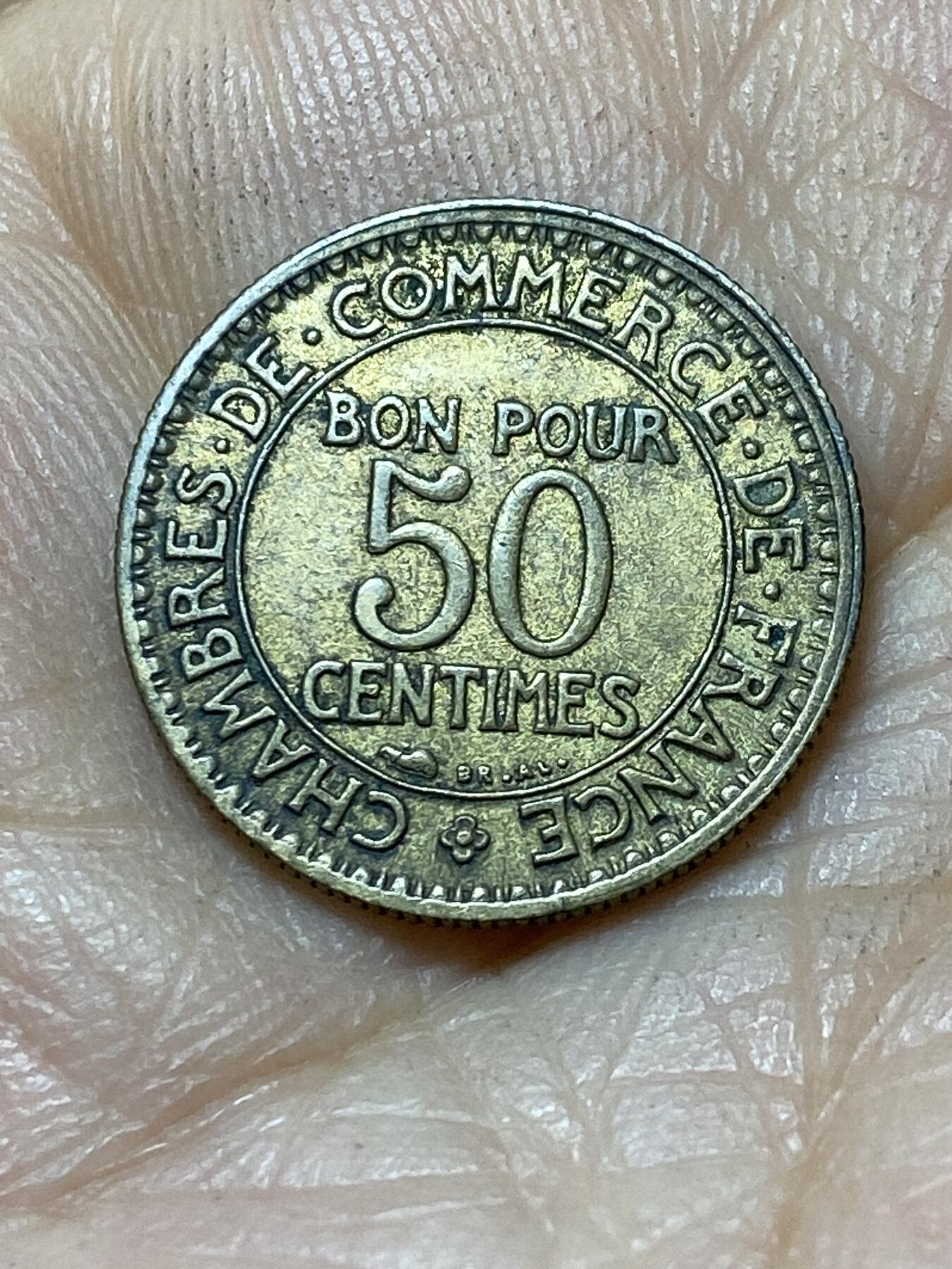2025年第一百零七场(总第一百三十三场）外国好品散币(免佣金) 稀少年份–法兰西第三共和国1928年50生丁(第四版)