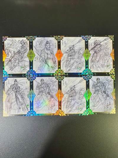 NO.12 好又多金牌大场，金戈铁马+美女如云，每周一站式配齐，方便凑单！（周6晚6点半截拍，卖家送拍0抽成！） - 墨韵水浒 线稿卡8张（重复2张）