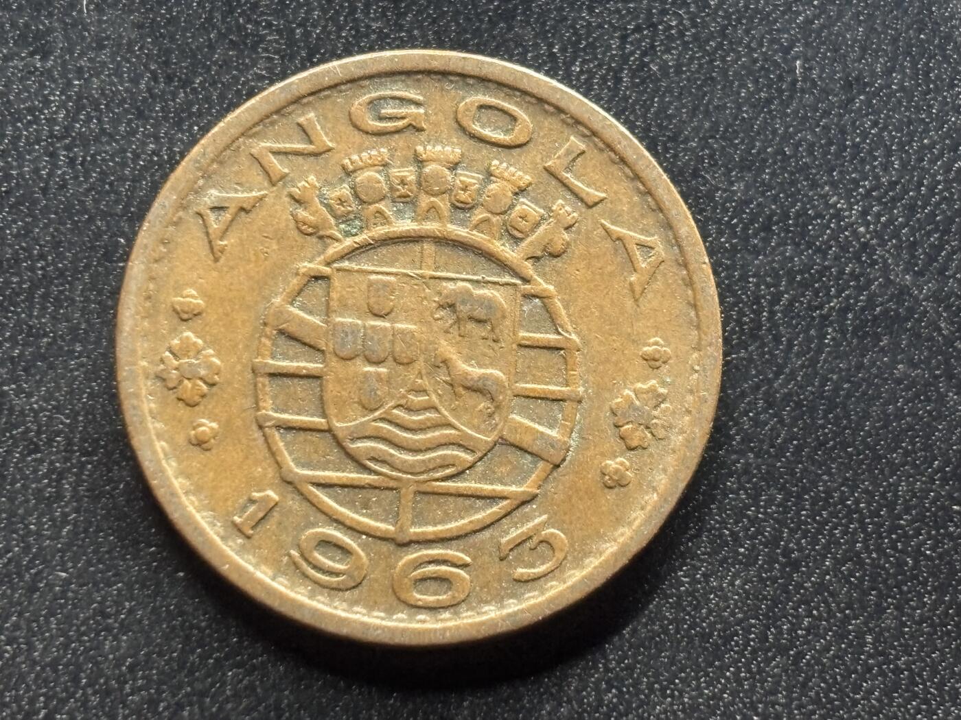 邮泉阁限时拍卖第二十九场 各国硬币专场（硬币在国外。） 葡属安哥拉1965年1埃斯库多