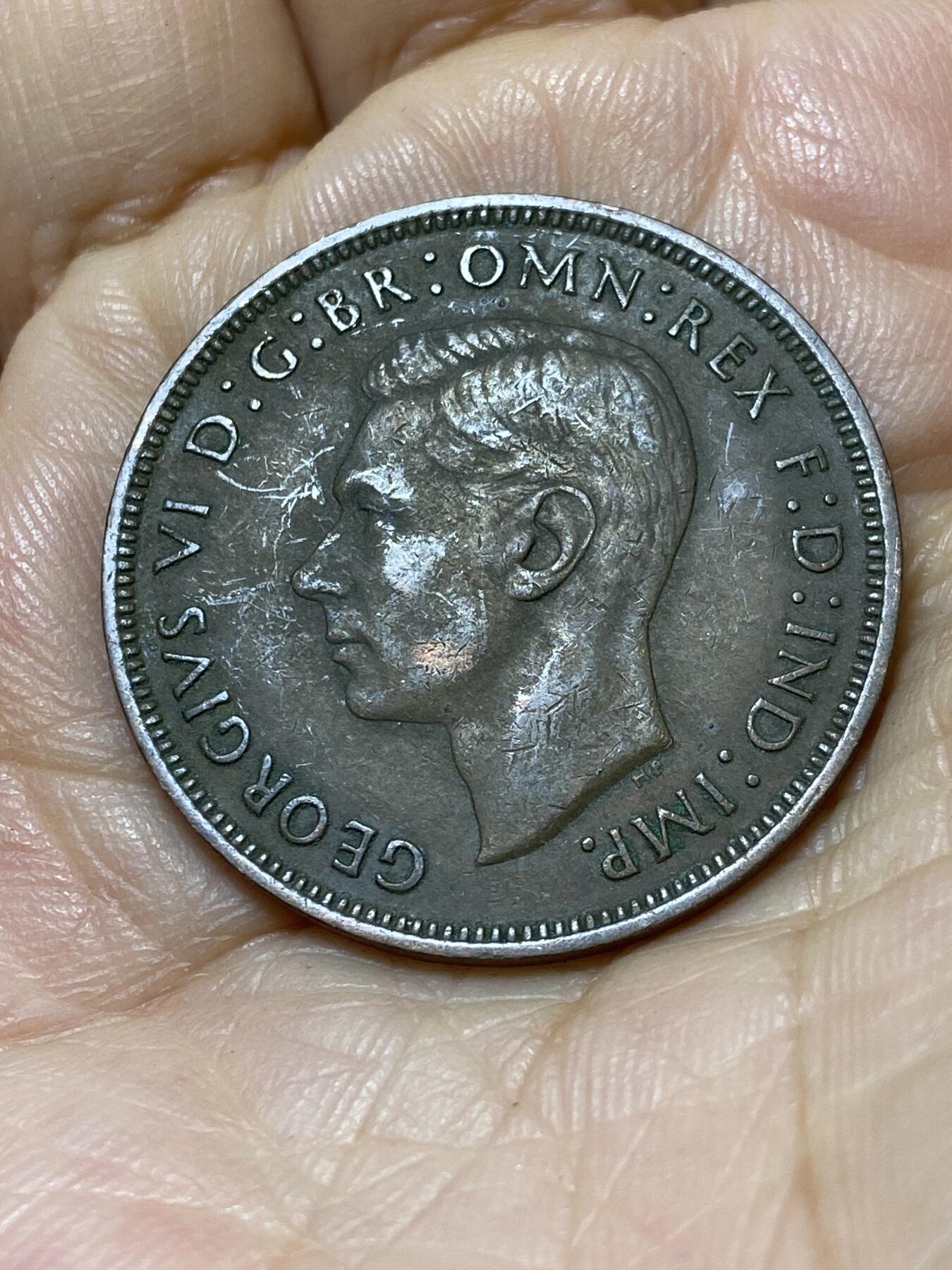 2025年第一百零七场(总第一百三十三场）外国好品散币(免佣金) 英国🇬🇧1945年1便士(乔治六世第一版)