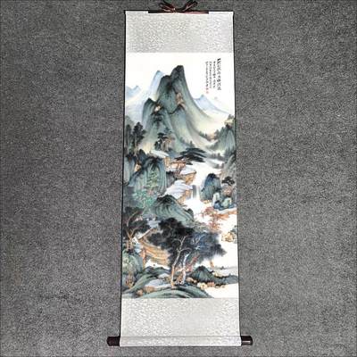 名家名画（装饰画）专场 - 张大千华阳仙馆图 卷轴画