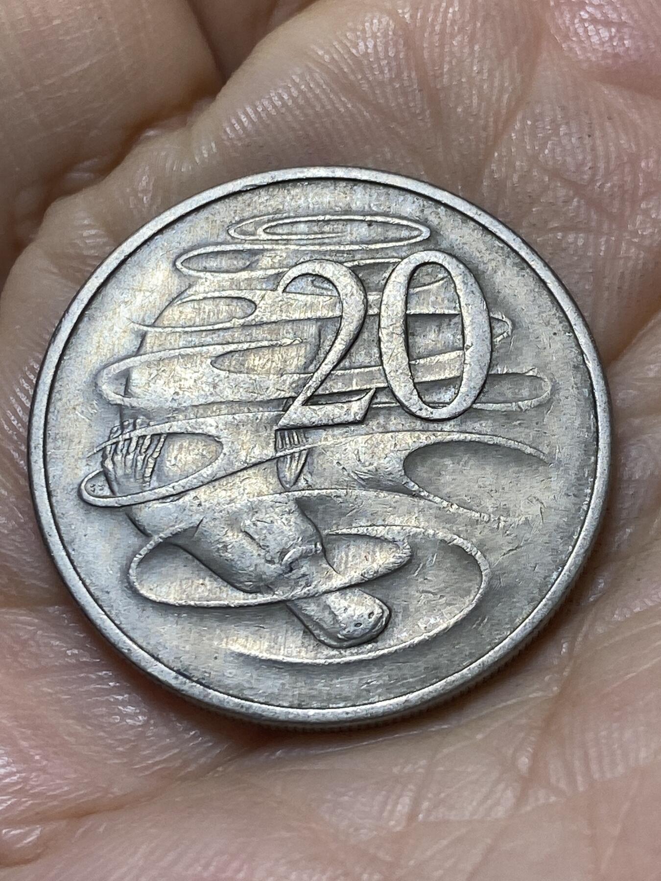 2025年第一百零七场(总第一百三十三场）外国好品散币(免佣金) 澳大利亚🇦🇺1966年20分(伊丽莎白二世中年花冠，首发年)