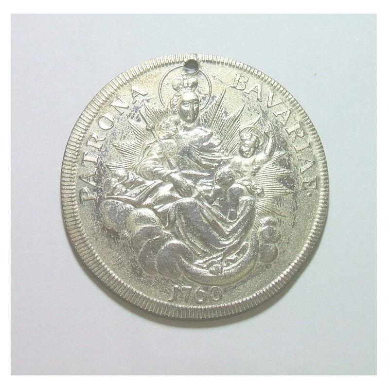 德国巴伐利亚圣母抱婴泰勒型 高浮雕精制大镀银章 40MM