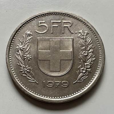 🌹外币初藏🌹🐯2025年第113场  每周二四六晚8️⃣点 接代拍 瑞士1979年5法郎