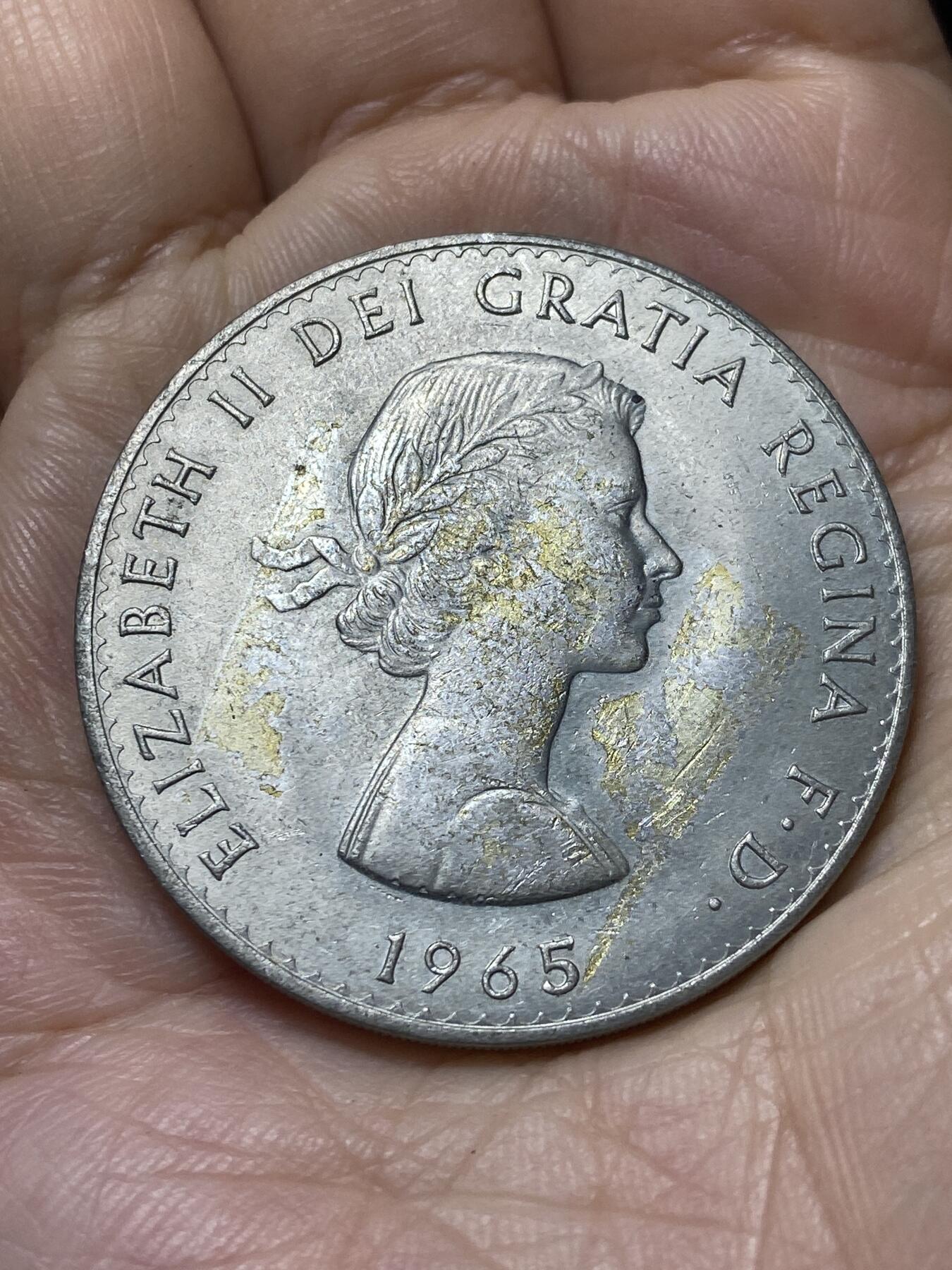 2025年第一百零七场(总第一百三十三场）外国好品散币(免佣金) 英国🇬🇧1965单年份25便士(英国前首相丘吉尔逝世纪念币)
