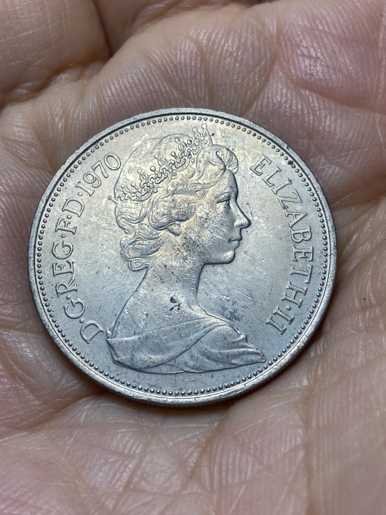 2025年第一百零七场(总第一百三十三场）外国好品散币(免佣金) 英国🇬🇧1970年10新便士(伊丽莎白二世中年花冠，十进制第一版)