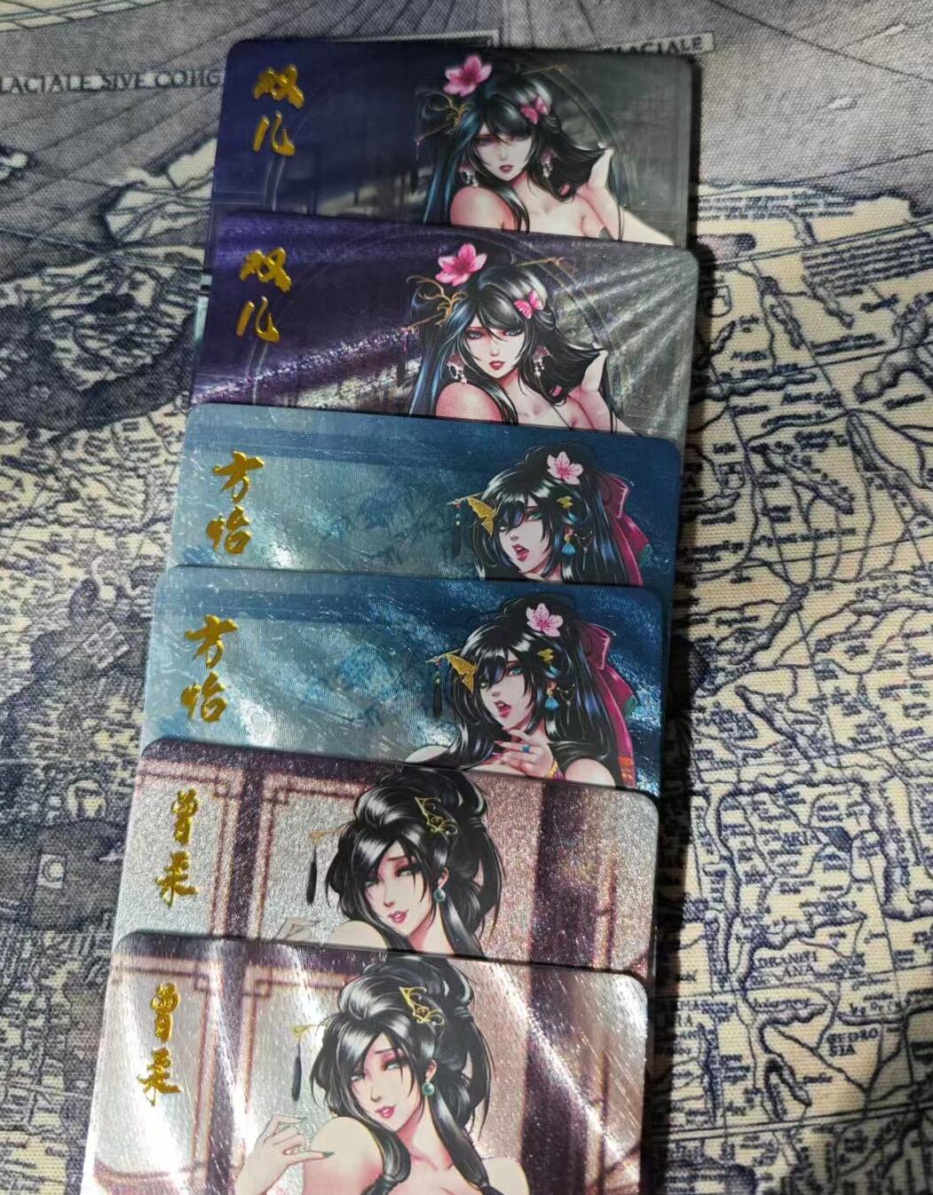 光影卡牌第24期，各家亲签，各家套卡，持续收拍品 逍遥鹿鼎记女性人物粗闪卡如图，一套6张