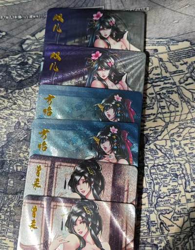 光影卡牌第24期，各家亲签，各家套卡，持续收拍品 - 逍遥鹿鼎记女性人物粗闪卡如图，一套6张