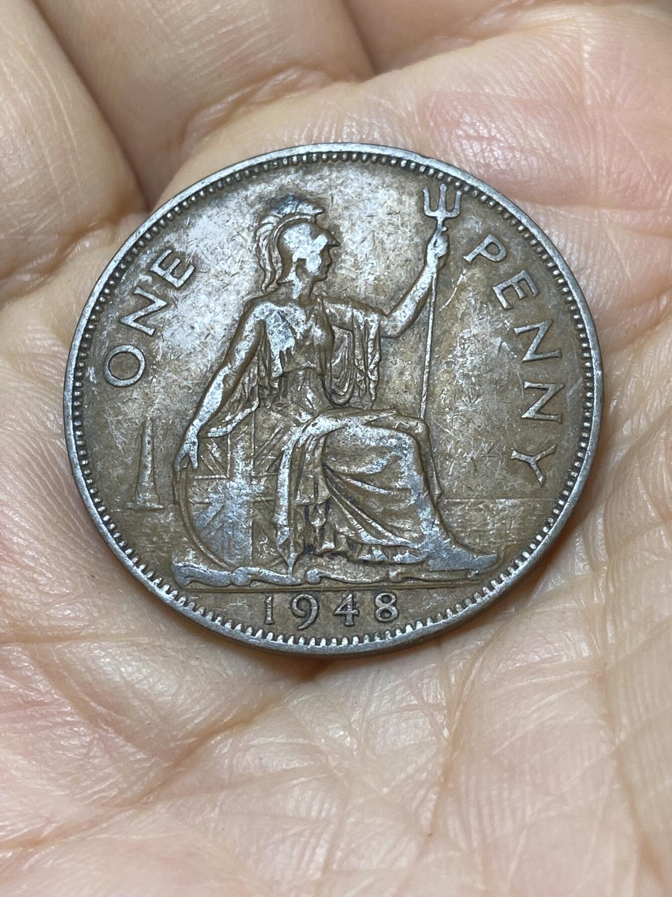 2025年第一百零七场(总第一百三十三场）外国好品散币(免佣金) 英国🇬🇧1948年1便士(乔治六世第一版关门年)