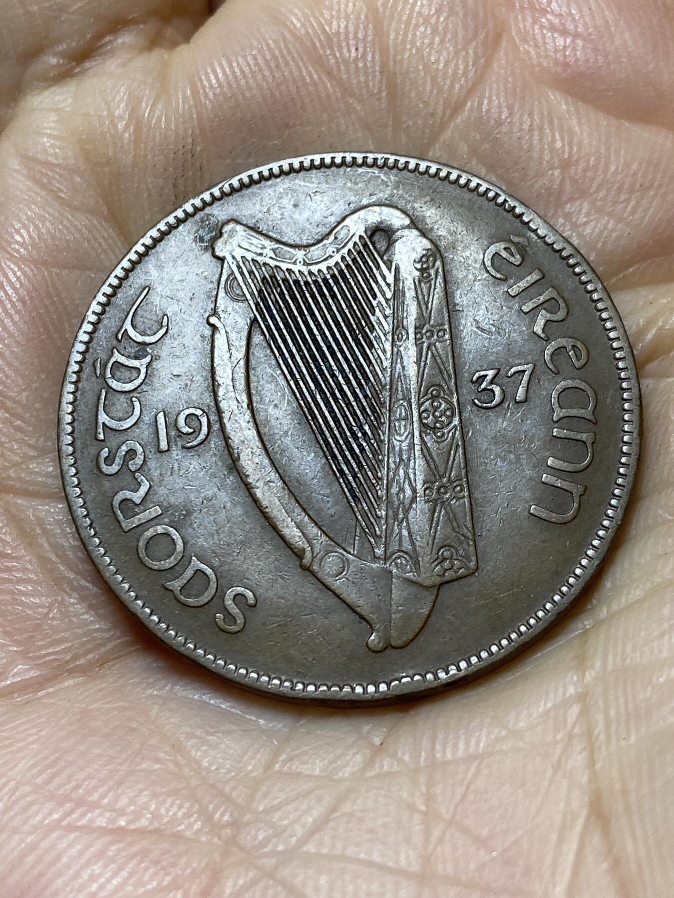 2025年第一百零七场(总第一百三十三场）外国好品散币(免佣金) 爱尔兰🇮🇪1937年1便士(自由邦时期)
