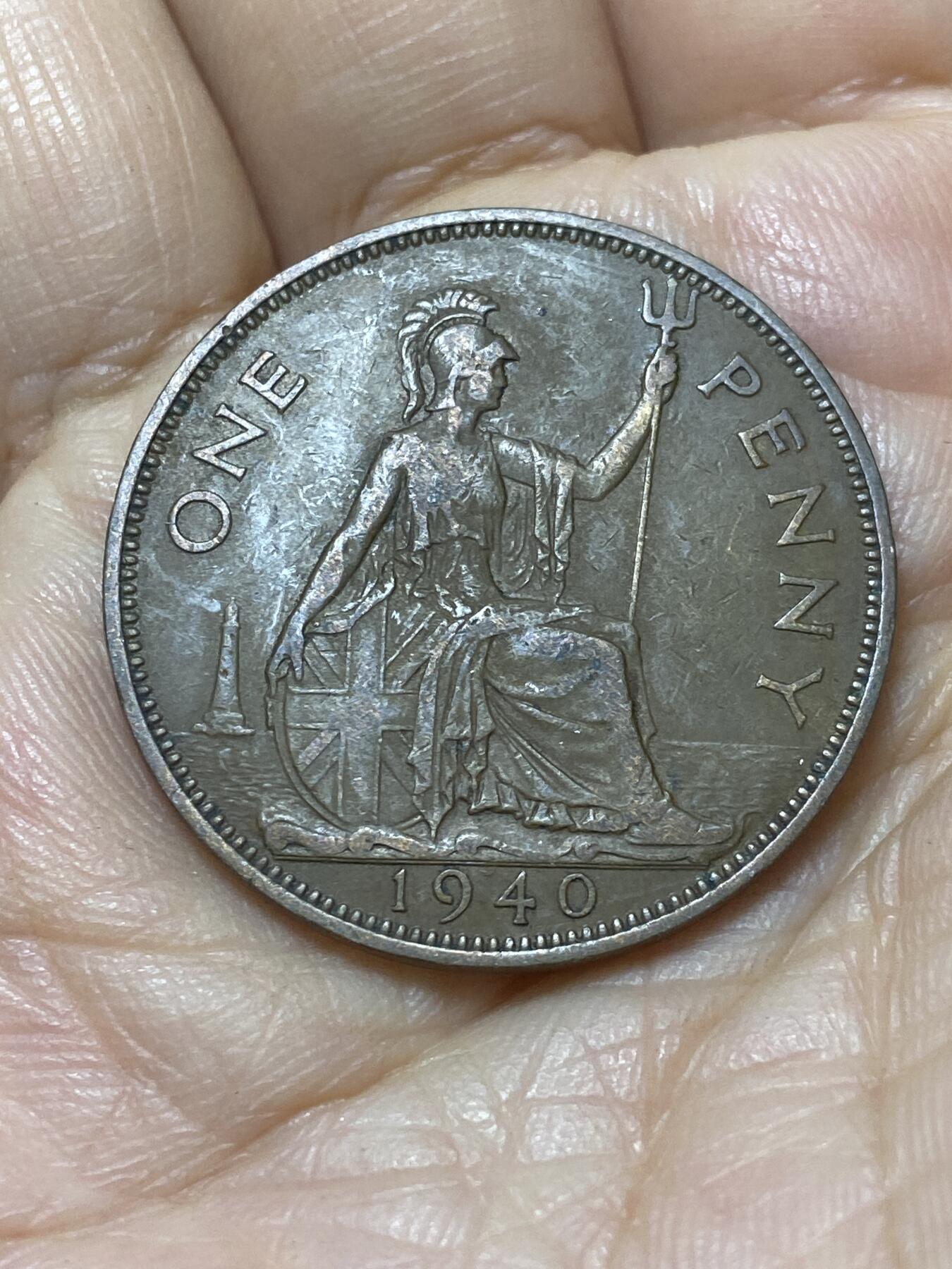 2025年第一百零七场(总第一百三十三场）外国好品散币(免佣金) 英国🇬🇧1940年1便士(乔治六世第一版)