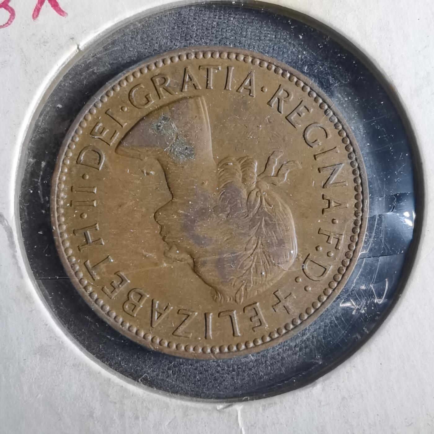 沼泽如烟--第867场 英国1955年半便士
