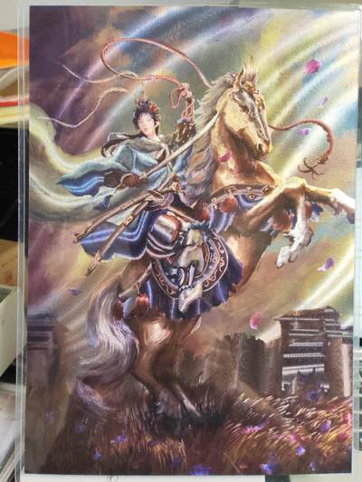 阳大大卡牌拍卖第75期（持续收拍品，周五晚上九点截拍，进群福利早知道） - 【A4粗闪】百里卡牌 鞠嘉宁 扈三娘