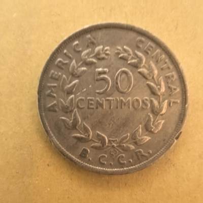 泡泡币外币第一场可代拍15038385335微信 - 1968年哥斯达黎加50分
