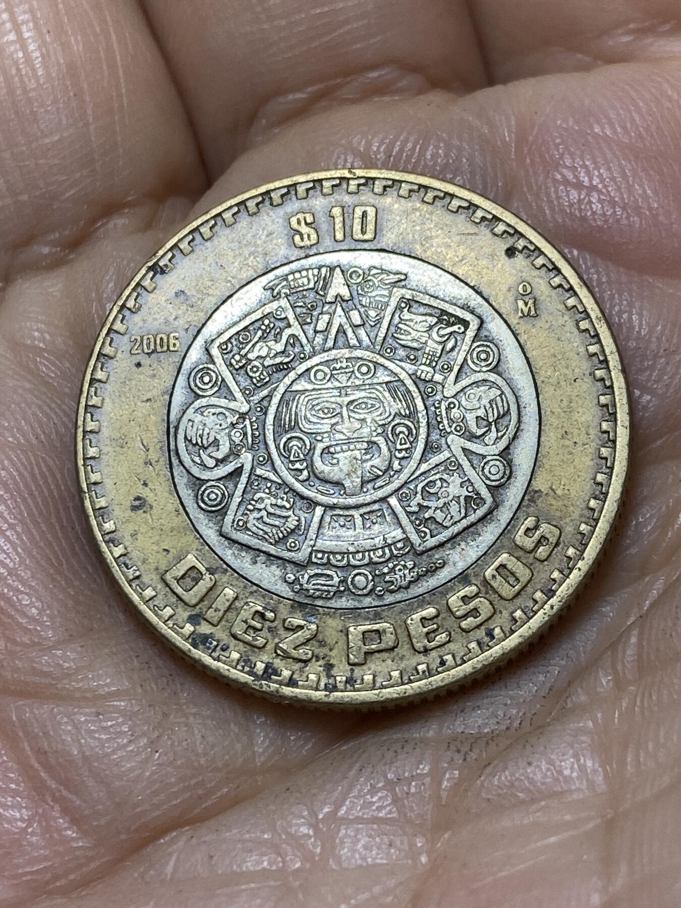 2025年第一百零七场(总第一百三十三场）外国好品散币(免佣金) 墨西哥🇲🇽2006年10比索