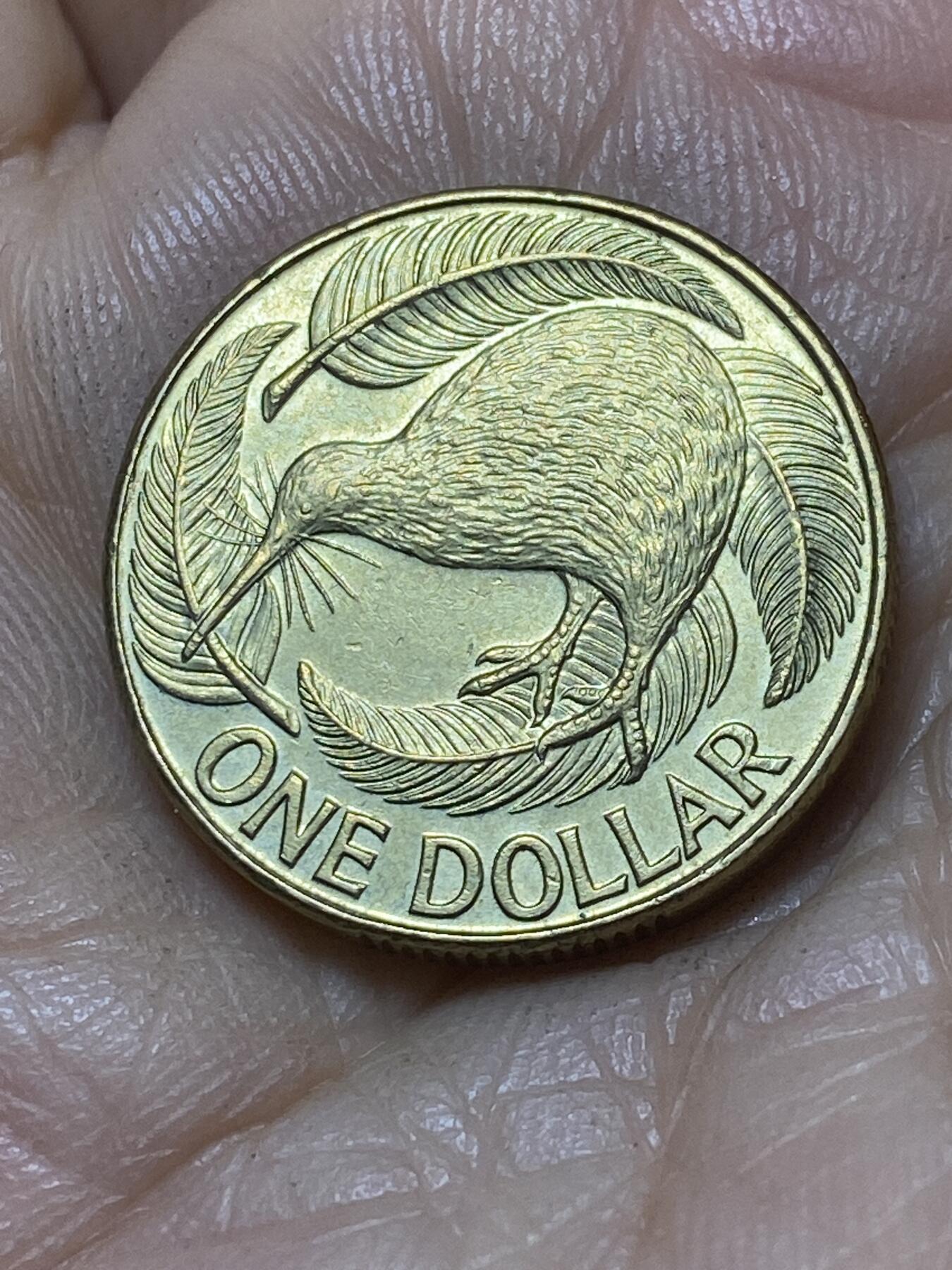 2025年第一百零七场(总第一百三十三场）外国好品散币(免佣金) 新西兰🇳🇿2002年1元(伊丽莎白二世老年)