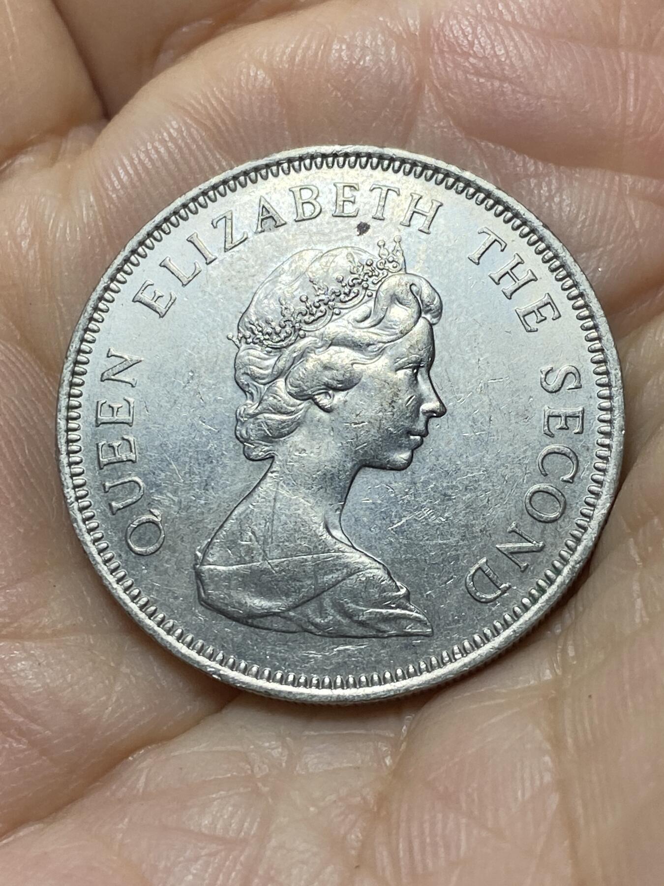 2025年第一百零七场(总第一百三十三场）外国好品散币(免佣金) 英属泽西岛🇯🇪1975年10新便士(伊丽莎白二世中年花冠，十进制第一版)