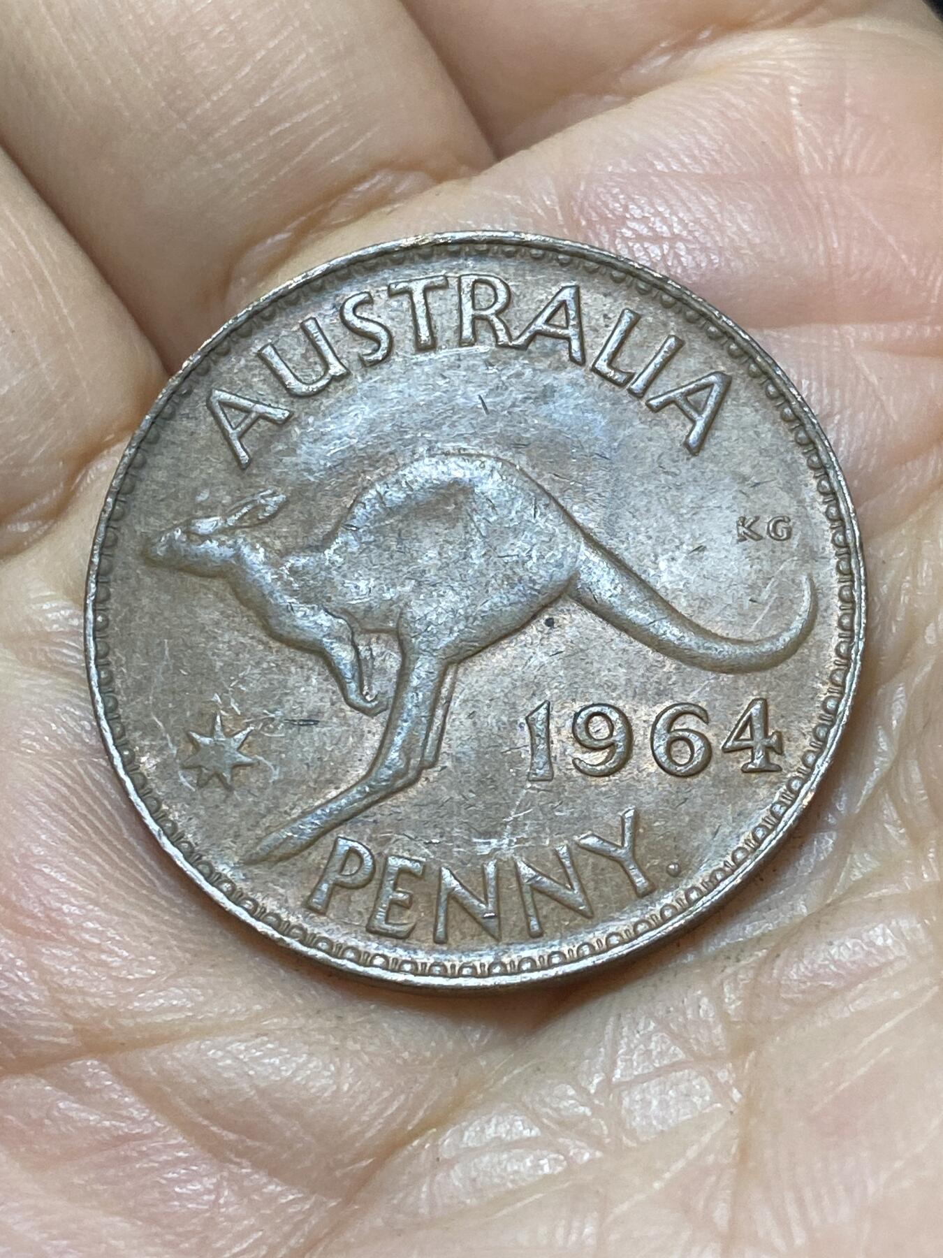 2025年第一百零七场(总第一百三十三场）外国好品散币(免佣金) 澳大利亚🇦🇺1964年币不平(伊丽莎白二世青年桂冠，关门年，p版珀斯造)