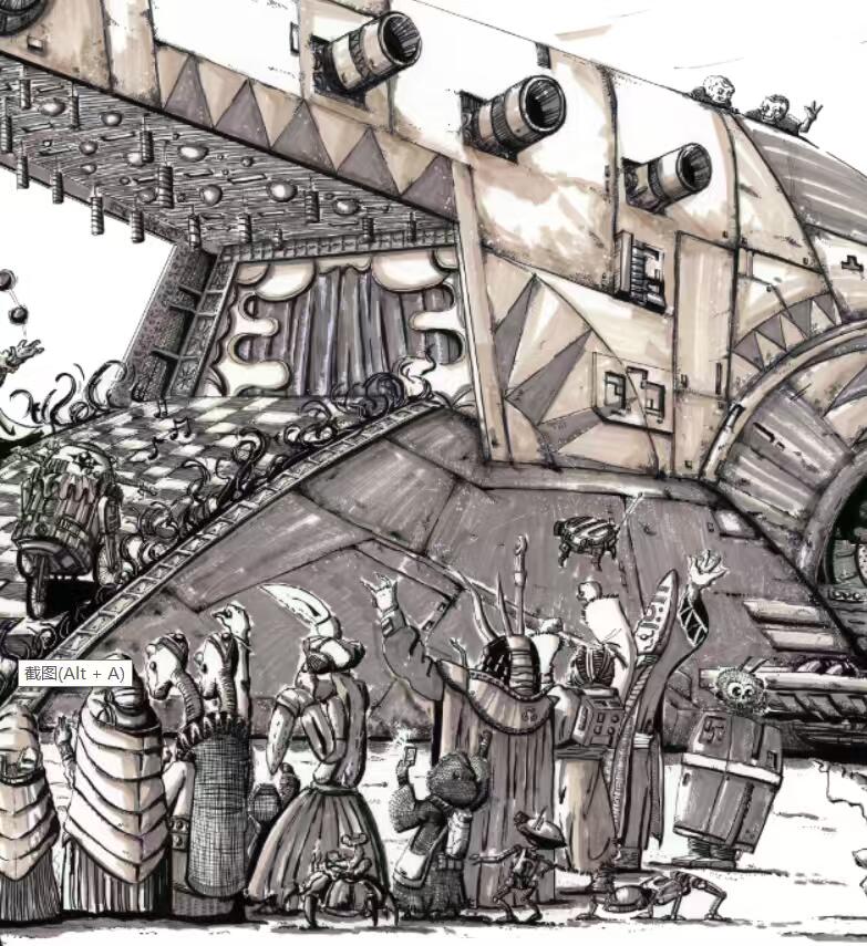 零元拍：歪歪星球大战系列作品装饰画《奴隶一号大马戏团》，作品尺寸：0.6X0.9CM，超厚300g泛太克艺术纸，爱普生原装墨水艺术微喷，限量200张