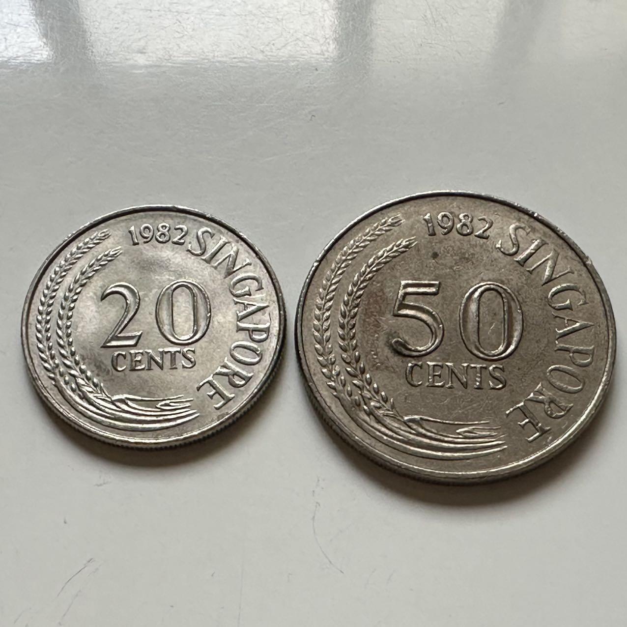 🌹外币初藏🌹🐯2025年第113场  每周二四六晚8️⃣点 接代拍 新加坡1982年1对