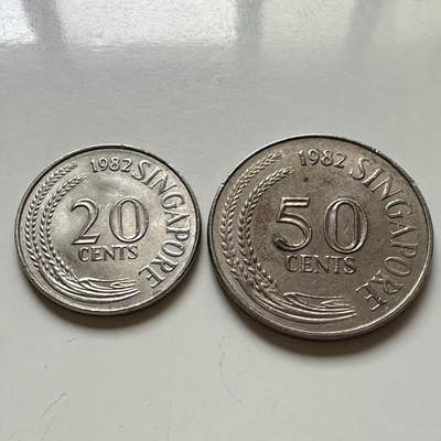 🌹外币初藏🌹🐯2025年第113场  每周二四六晚8️⃣点 接代拍 - 新加坡1982年1对
