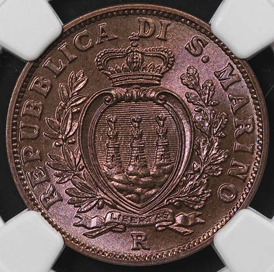 修遠堂世界钱币第八十八期 - NGC MS65RB 1938年圣马力诺10分铜币