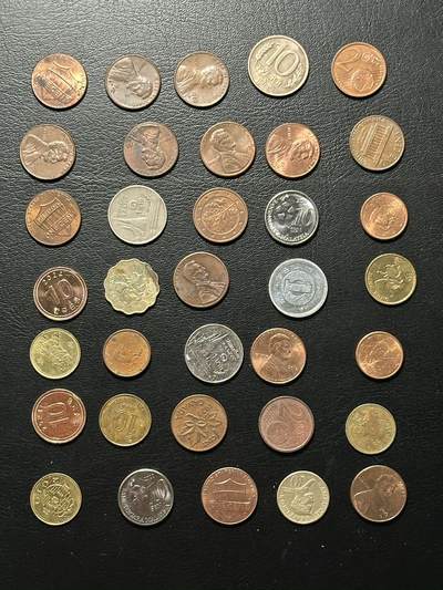 八十八场 - 各国硬币35枚！可能有特年好品种，品相不一