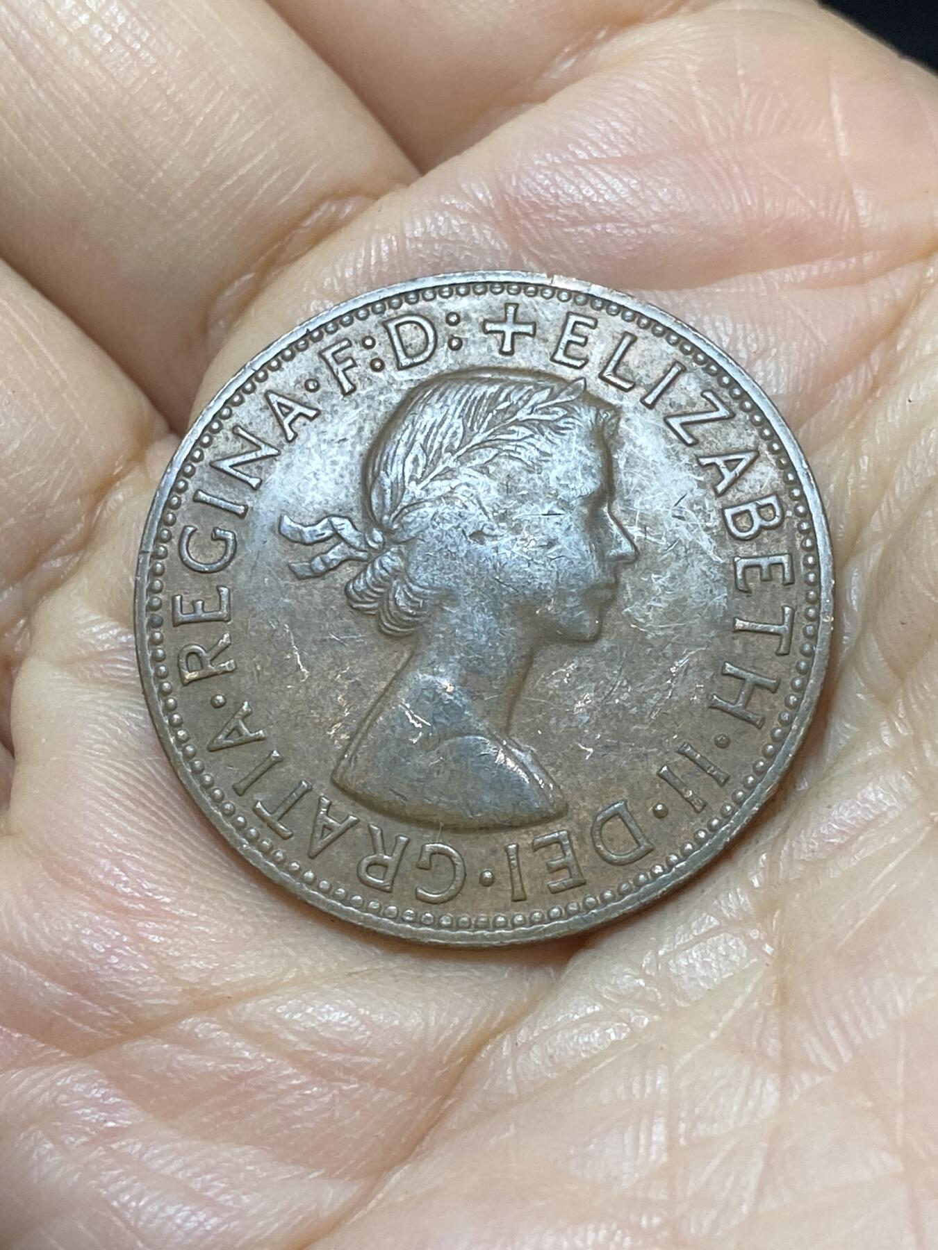2025年第一百零七场(总第一百三十三场）外国好品散币(免佣金) 澳大利亚🇦🇺1964年币不平(伊丽莎白二世青年桂冠，关门年，p版珀斯造)