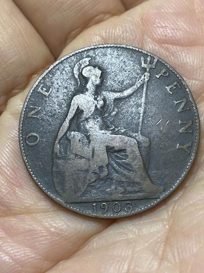 2025年第一百零七场(总第一百三十三场）外国好品散币(免佣金) - 英国🇬🇧1903年1便士(爱德华七世时期)