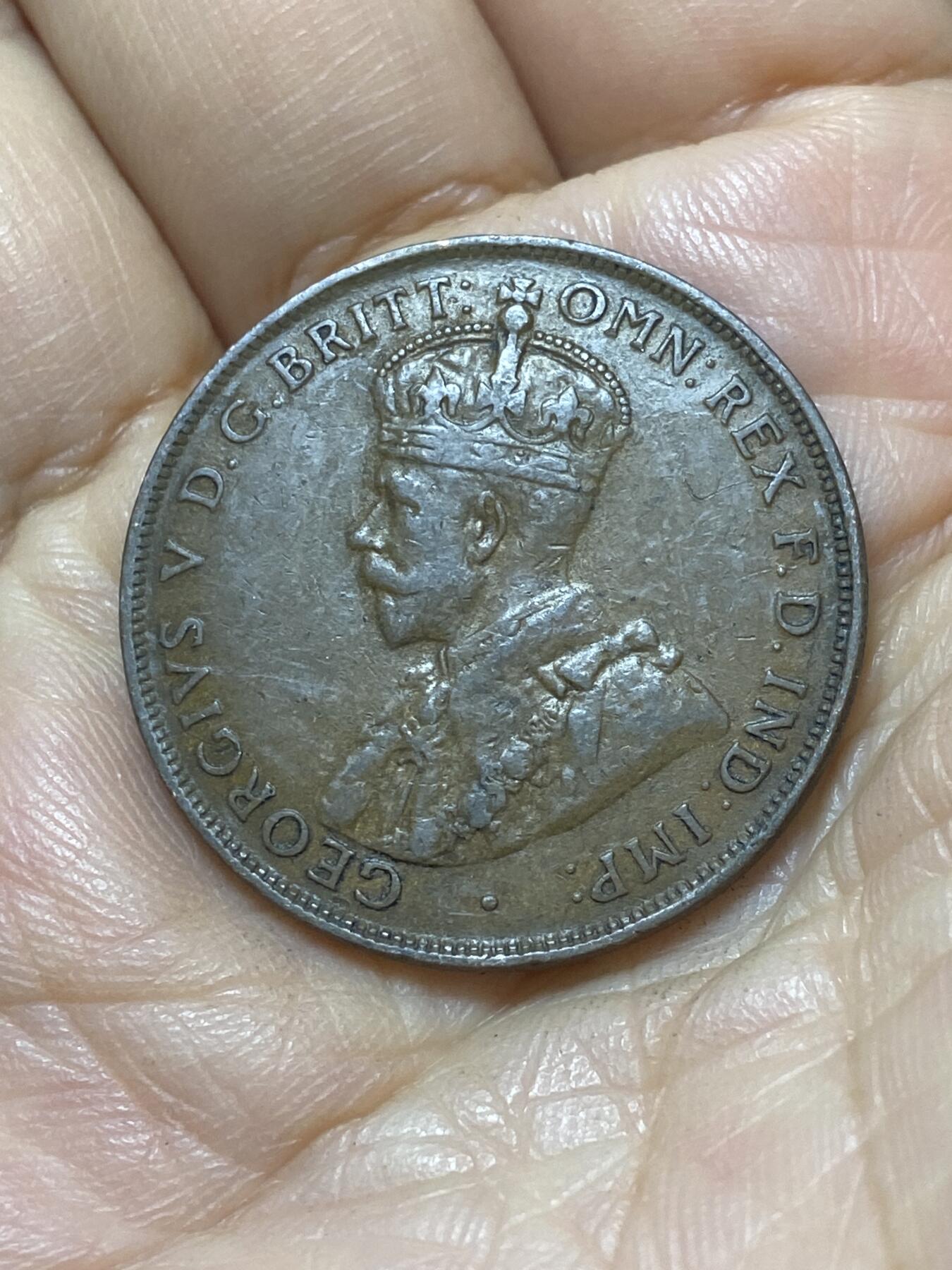 2025年第一百零七场(总第一百三十三场）外国好品散币(免佣金) 澳大利亚🇦🇺1927年1便士(乔治五世时期，m版墨尔本造)