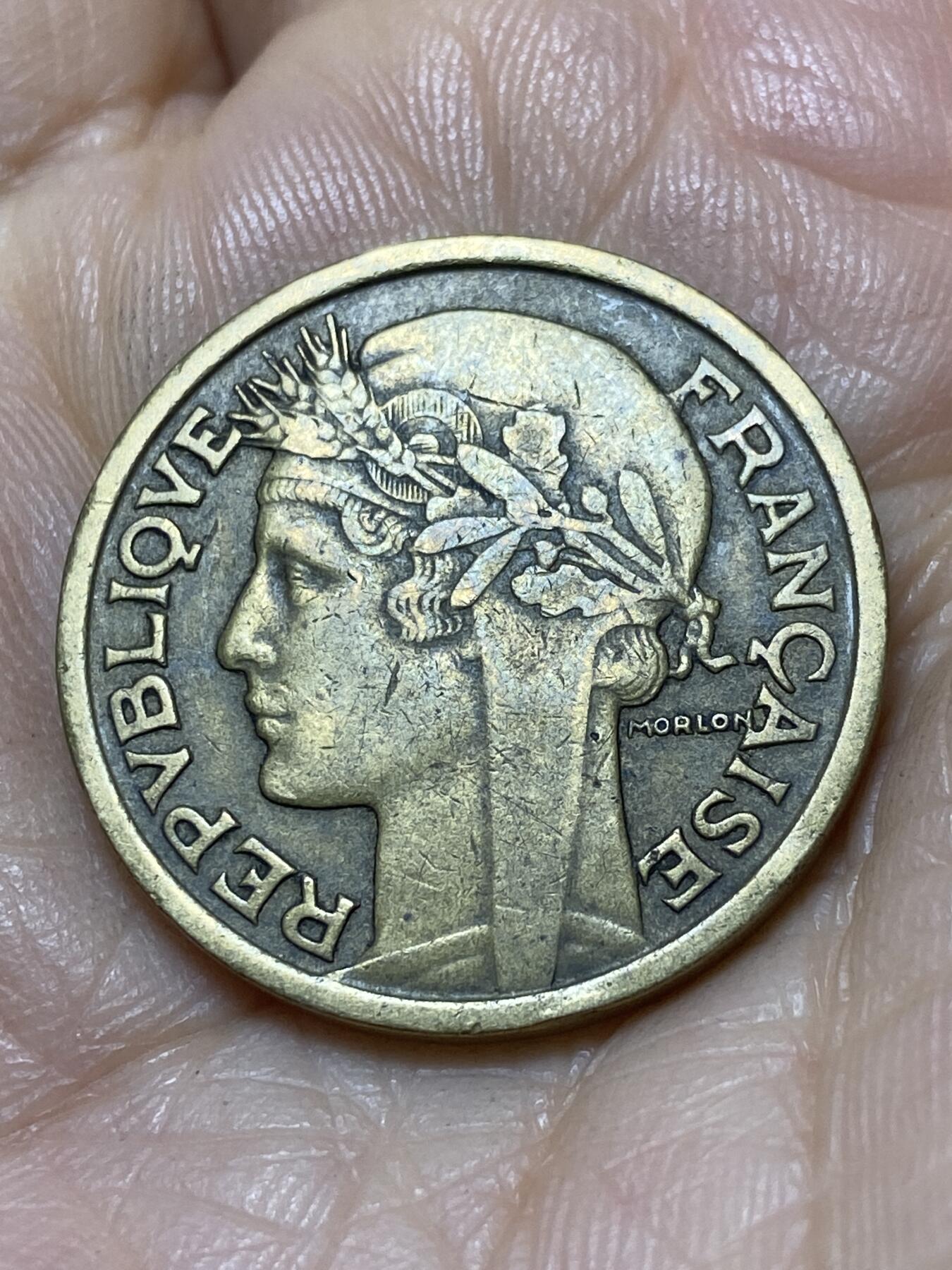2025年第一百零七场(总第一百三十三场）外国好品散币(免佣金) 法兰西第三共和国1941年2法郎(关门年)