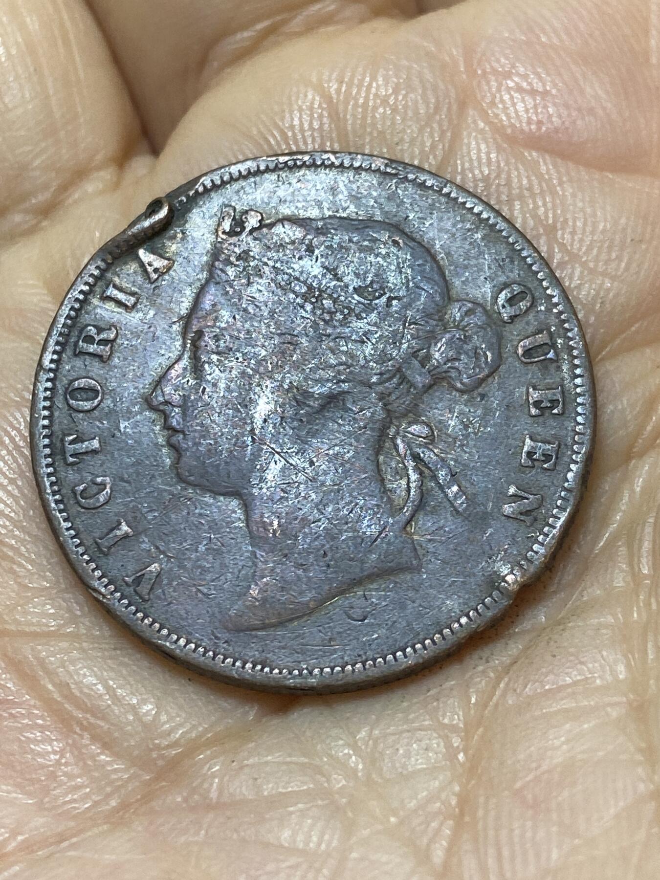 2025年第一百零七场(总第一百三十三场）外国好品散币(免佣金) 英属海峡殖民地1901年1分(维多利亚女王逝世年关门年)