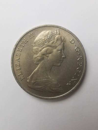 巨藏钱币第四期10月13号20点开拍 特克斯和凯科斯群岛1969年1克朗镍币