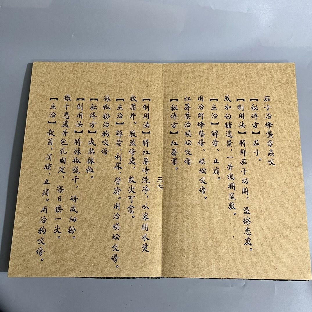 名家画册 一套四本火漆回流书 扁鹊偏方 尺寸:18/28/1.5 cm