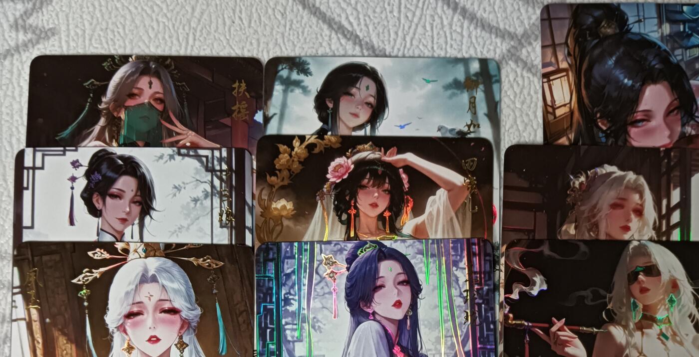 花开卡拍第42期（10月12号周日截拍，品控勿拍!!!拍品不寄存，运费5元，自制卡难免瑕疵，可能存在轻微撞角爆边等出厂瑕疵，品控介意勿拍！）