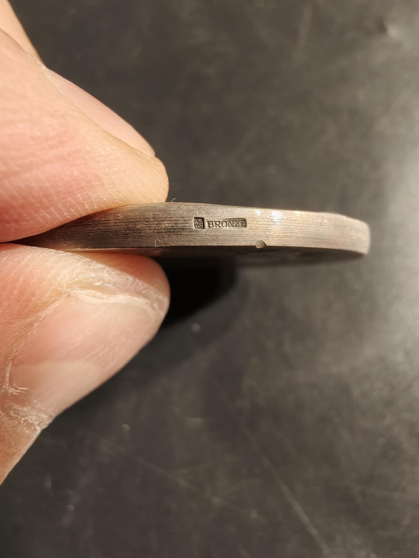 老王徽章第155期 法国音乐协会镀银大铜章    名家Rasumny 作品    直径40mm.   重量32.9g